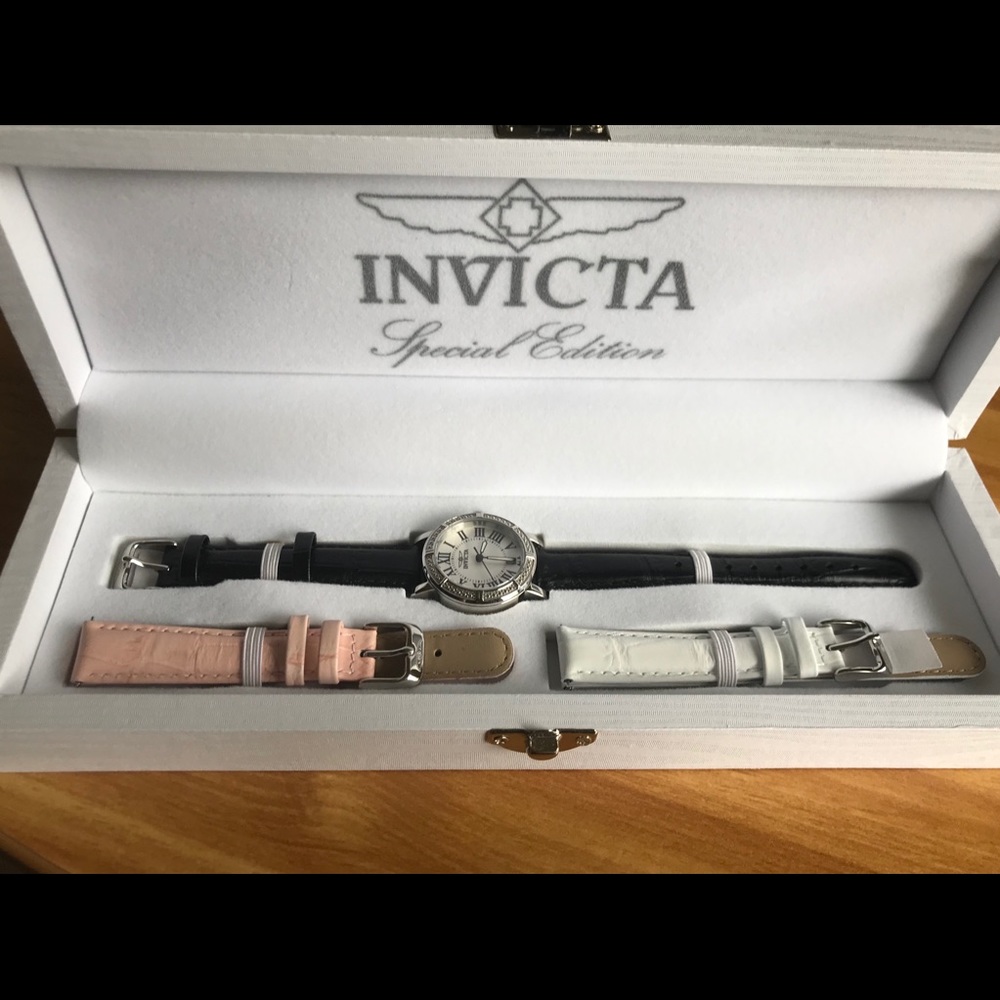Invicta Interchangeable Leather Watch